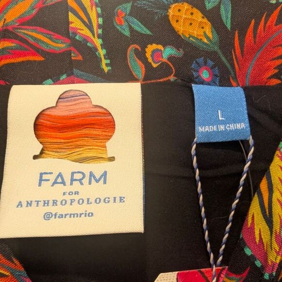 New Farm Rio Anthropologie Sleeveless Long Midi Slip Dress Pleade Sz L Boho - Picture 7 of 14